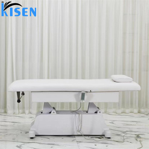 Kisen White Electric Luxury Wide Spa Massage <b>Bed</b> Table Customization Facial Beauty Salon Lash <b>Bed</b> for Salon Beauty - Product Image 6