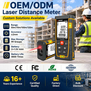 Medidor Láser Sndway 50-100m 4 en 1, Herramienta de Medición Industrial con Nivel de Burbuja Doble para Construcción SW-T - Product Image 1