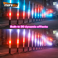 Marslite 360 °   Tube lumineux RGB IP65 étanche pour extérieur, tubes LED sans fil à piles, tube néon LED à pixels, éclairage de scène pour DJ et fêtes
