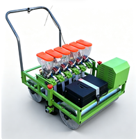 Semoir électrique manuel multi-rangs agricole, profondeur de plantation réglable, espacement uniforme des semis, petit semoir à légumes pour