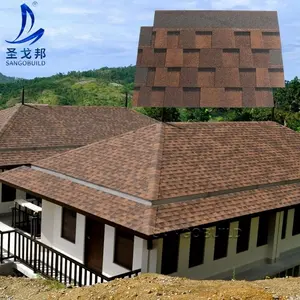 Indonésia Índia Venda quente Material de construção laminado asfalto telha arquitectónica telhado casa telhado telhas