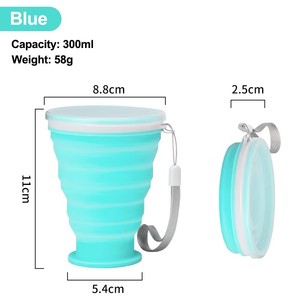 <span class=keywords><strong>Gobelet</strong></span> en silicone <span class=keywords><strong>pliable</strong></span> sans BPA, couleur <span class=keywords><strong>personnalisable</strong></span>, gobelets d'eau de voyage, non toxique - Product Image 6
