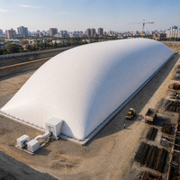 Structure à membrane gonflable pour fosse de fondation, dôme à air, abri anti-poussière et étanche à grande portée, sur mesure