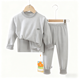 Pyjamas d'hiver chauds et respirants en tricot 100 % polyester, imprimés, épais et doublés <span class=keywords><strong>polaire</strong></span>, pour enfants, collection 2025, vente chaude transfrontalière - Product Image 6