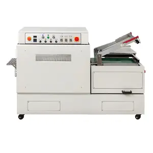 Economic 2 in 1 Continuous sealing and cutting heat shrink wrapper packaging machine with PVC film