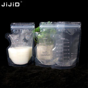 JIJID di alta qualità riutilizzabile con chiusura a Zip Self-standing Bpa Free Cartoon latte materno sacchetti per la conservazione del congelatore latte materno - Product Image 5