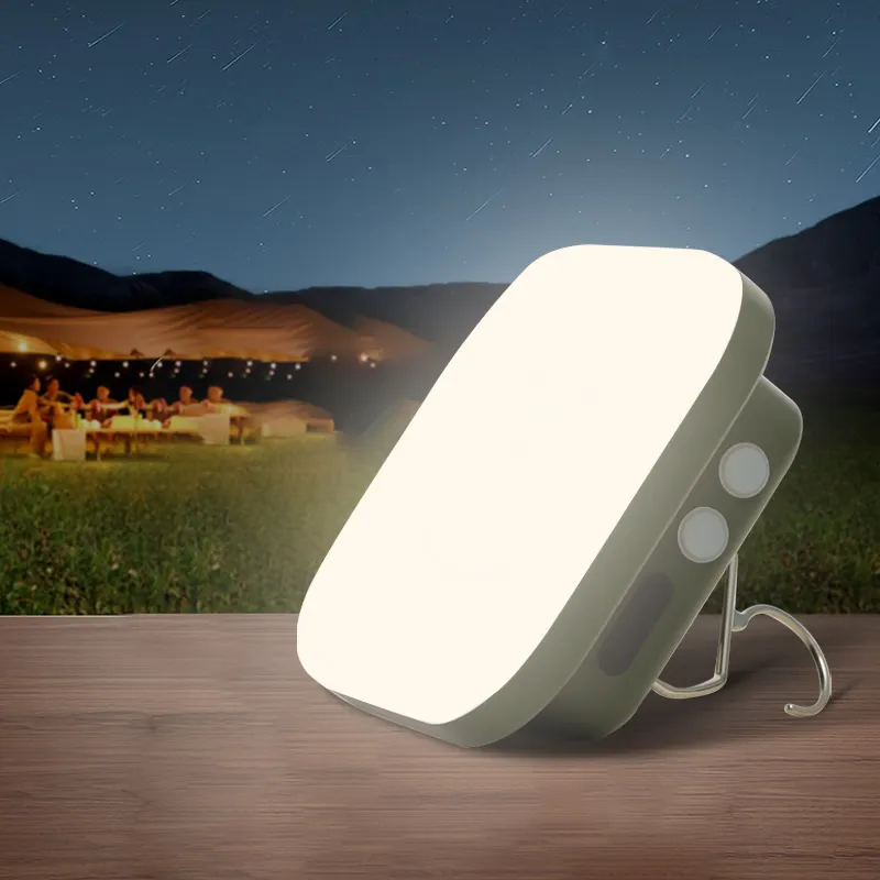 Lampu Kemah Led portabel, cahaya berkemah luar ruangan portabel pencahayaan eksternal magnetik tahan air, lentera Kemah dapat diisi ulang dengan Power Bank