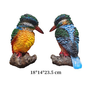 ตุ๊กตานกคูคาบูร่าออสเตรเลียรูปสัตว์รูปปั้นสัตว์ป่าทำมือแบบวินเทจ - Product Image 2