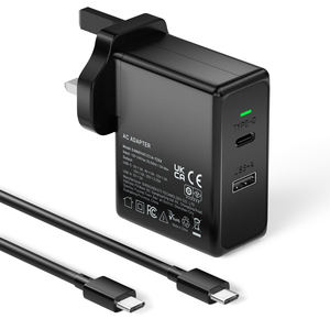 Cargador de 65W para Portátil, Adaptador USB Tipo C 3.25A, Enchufe Universal para Reino Unido, UE y EE. UU., Adaptador de Corriente Alterna para Asus, Lenovo, HP, Acer, Chromebook - Product Image 1