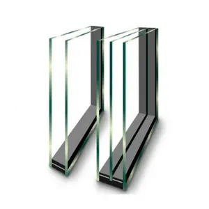 زجاج معزول منخفض الكثافة معزول فراغيًا من الزجاج المعالج Sunroof لنوافذ الدفيئة وجدران ستائر الواجهات
