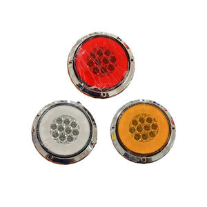 <span class=keywords><strong>Feu</strong></span> arrière rond de 4 pouces, ambre rouge blanc, <span class=keywords><strong>feu</strong></span> de freinage, <span class=keywords><strong>feu</strong></span> de brouillard, <span class=keywords><strong>feu</strong></span> de stop, clignotant, marche arrière, acier inoxydable chromé, semi-<span class=keywords><strong>remorque</strong></span> - Product Image 6