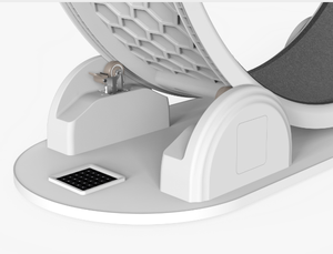 جهاز مشي رياضي للقطط بتصميم جديد لعام 2025، مصنوع من البلاستيك الأبيض، بكرة كبيرة، شحن بالطاقة الشمسية، مع عداد للمسافات - Product Image 4