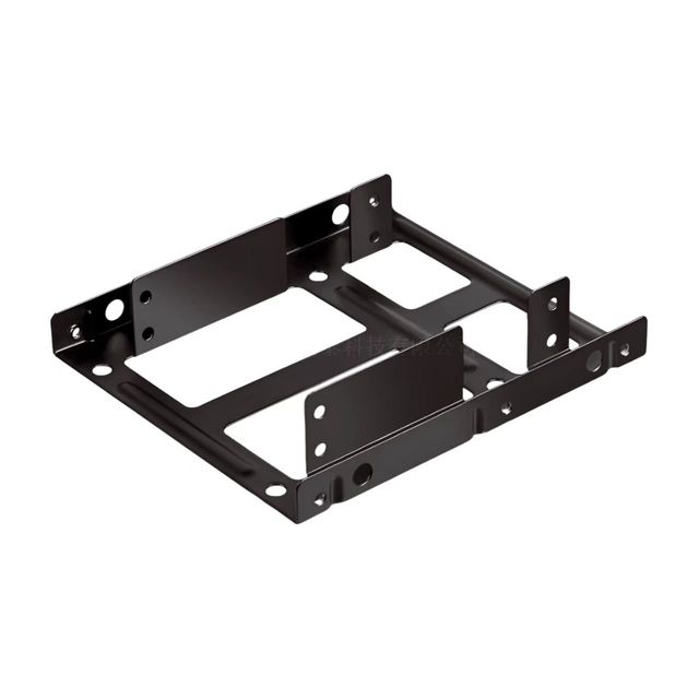 HR HR159 Universal Steel Cold Plate Hard Drive Mounting Bracket PC Cases-Durable 1.0MM Thick Powder Coated 3.5" 2.5" SSD/HDD