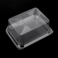 Boîte d'emballage alimentaire jetable en plastique transparent pour vente en gros de figurines miniatures, type blister, pour plats à emporter