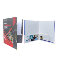 Carpeta de Presentación Ecológica e Impermeable con Logotipo Personalizado, 2 Bolsillos, Impresión CMYK, Ranura para Tarjetas de Visita, para Oficina o Escuela