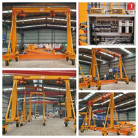 Grue portative mobile avec palan électrique 20 tonnes, équipement de levage motorisé pour atelier