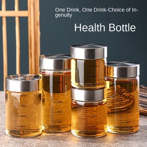 500ml 200ml phòng thí nghiệm chai Borosilicate drinkware cấp thực phẩm autoclavable sub-đóng chai rộng miệng thủy tinh tái sử dụng kín lọ - Product Image 3