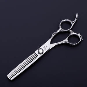 Ciseaux à cheveux professionnels Kawamoto, lame tranchante en acier inoxydable de 6 pouces, manche moyen pour la coiffure - Product Image 5