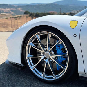 Rueda forjada gris cepillado P204 Gunmetal para Ferrari F8 Sf90 <span class=keywords><strong>488</strong></span> 296 <span class=keywords><strong>Gtb</strong></span> Gtc4 Lusso 458 Italia para Benz Amg E63s para Mclaren 570S - Product Image 5