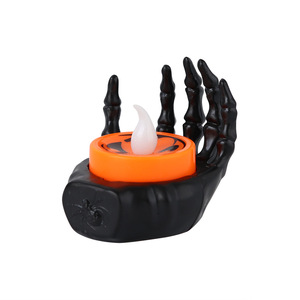Lámpara LED de Noche de Halloween con Forma de Fantasma, Decoración para Fiestas con Soporte de Palma para Decoraciones Festivas - Product Image 1