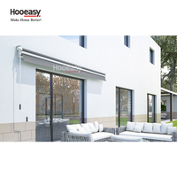 Auvents rétractables en aluminium pour applications commerciales et résidentielles Hooeasy, pare-soleil imperméable, auvent à cassette pliable pour toit