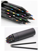 Ensemble de crayons de couleur en bois de peuplier hexagonal, écologiques, promotionnels, certifiés EN71, pour étudiants, dessin, art, papeterie, couleurs personnalisées