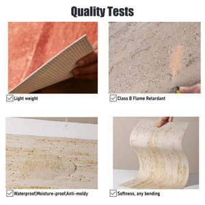 กระเบื้องผนังดินเผาแบบยืดหยุ่นสไตล์นอร์ดิกสมัยใหม่ RCL น้ำหนักเบา กระเบื้องหินยืดหยุ่นสำหรับตกแต่งผนังโรงแรม - Product Image 2