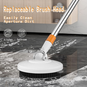 360 Rotary <b>Microfiber</b> Mob Set Steel Pole with Bucket and Wheels, Hands-Free Floor Cleaning Spinning <b>Mop</b>, Hot Sale in Brazil - Product Image 3