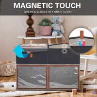Boîte de rangement pliable multifonctionnelle en tissu réutilisable pour la maison, bac de rangement pliable pour armoire