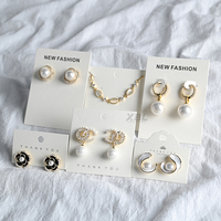 Carte de Boucles d'Oreilles Design Logo Personnalisé Présentoir à Bijoux en Carton Emballage Bijoux avec Logo Support de Cartes en Papier pour Boucles d'Oreilles