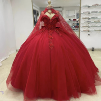 Robe de mariée de luxe personnalisée bordeaux coupe sirène/trompette longueur ras du sol en satin avec détails illusion et traîne, Nouvelle Arrivée pour AliExpress