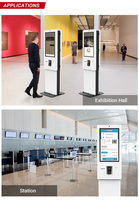 billet de paiement de file d'attente de libre-service d'écran tactile d'intérieur de 32 pouces pour la station/hall d'exposition