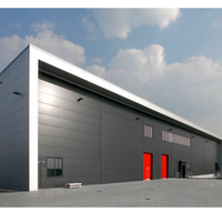 Hangar préfabriqué ASTM à ossature à pignon, hangar industriel, abri métallique, bâtiment en acier, atelier, entrepôt à structure en acier préfabriquée
