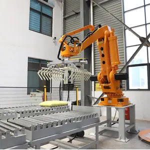 Palletizer Robotic Packing Line Robot Carton Box Case Packing Line 50kg Box Palletizer Automatic Cement Bag Palletizer Machine