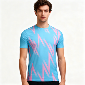 Camisetas Deportivas Transpirables con Logotipo Personalizado para Hombre, Camisetas de Gimnasio para Correr, de Secado Rápido, que Absorben la Humedad, de Manga Corta - Product Image 5