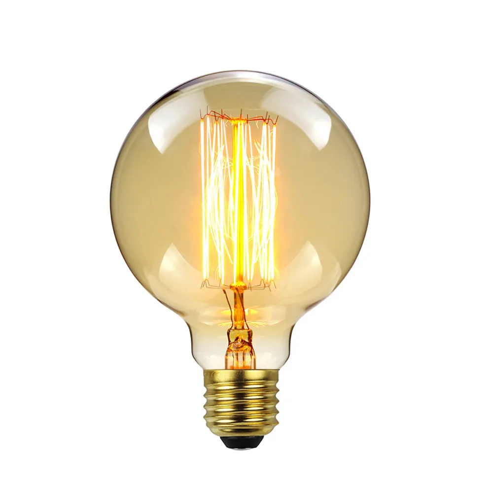 G80 40w Edison estilo de filamento de carbono bombillas decorativas para la casa