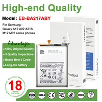 Batterie de téléphone haute capacité EB-BA217ABY 5000mAh pour Samsung A02/A12/A21S/A217/A125/A025, certification CE PSE, vente chaude
