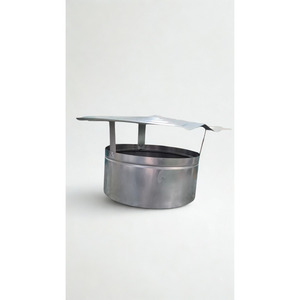 Tapa de chimenea de acero galvanizado tipo inserto, cubierta fija para chimeneas de techo - Product Image 2