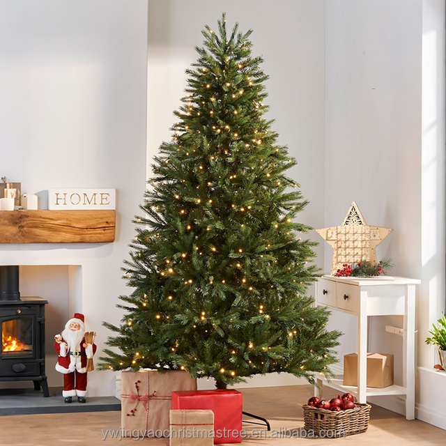PE&PVC DIY Standing LED Fiber Optical Christmas Tree with Lights OEM/ODM Holiday Christmas Tree for Festive Decor