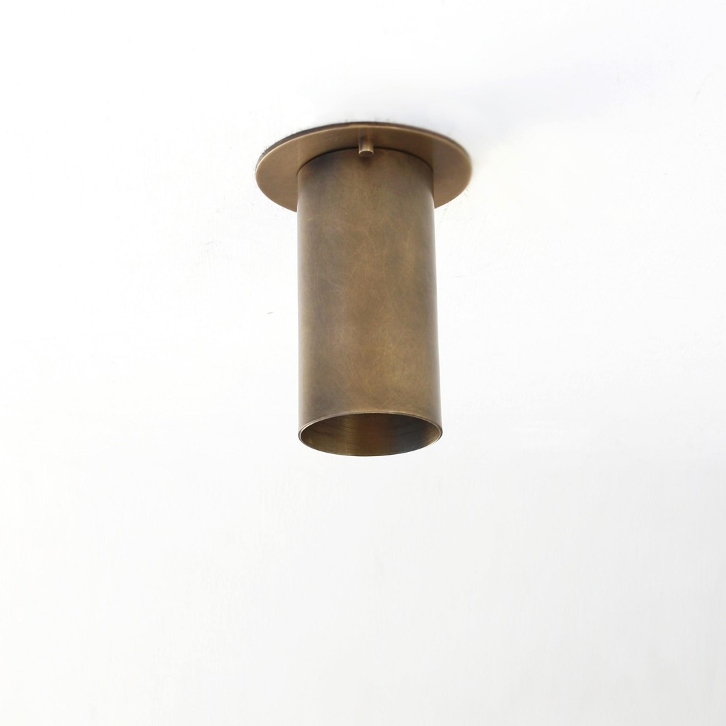 Modern Minimalist Brass Ceiling Lamp for Kitchen Home Bedroom Living Room AC Mounted Lighting Spotlight