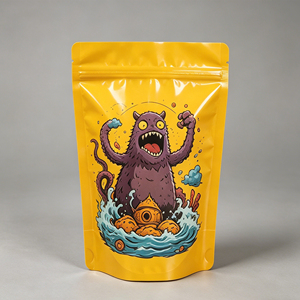 Custom Logo Reusable Anti-Odor Vertical Polyester Film Bags Laminated Silk Screen Printing 3.5g-28g Sizes for Baby Food Storage - Product Image 5