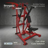Appareil commercial de musculation dorsale à charge libre pour tirage vertical et rame assise pour entraînement de force en salle de sport