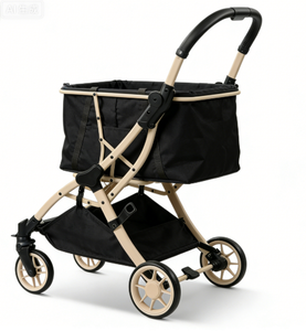 Chariot de courses pliable à 4 roues, léger, imperméable, confortable, lavable, grande capacité pour une utilisation en extérieur - Product Image 3