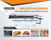 Máquina impresora plana UV I3200 de gran formato 2513 fundas de teléfono planas de acero inoxidable de vidrio acrílico I3200 UV