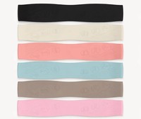 Bande de Résistance Élastique en Silicone Naturel Pur pour Yoga, Entraînement de la Force des Jambes, Relaxation et Exercices avec Poids