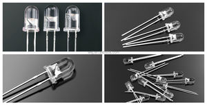 Fábrica 5mm verde súper brillante DIP <span class=keywords><strong>Led</strong></span> agua clara 16000-28000mcd 15 grados 2,8-3,4 V 20mA Luz de diodo 5mm luz <span class=keywords><strong>Led</strong></span> de cabeza redonda - Product Image 6