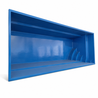 Coque de piscine en fibre de verre pour usage domestique, haute résistance à la traction, services de soudage et de découpe, construction durable pour spa de jardin intérieur