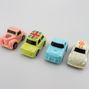 Mini Pullback Toy Cars 4 Candy Colored Plastic Vehicles For Kids Age 2 4 Years Unisex Fun Decorations - Product Image 2