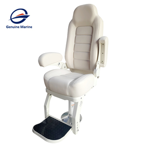 <span class=keywords><strong>Capitaine</strong></span> blanc marin <span class=keywords><strong>de</strong></span> luxe avec repose-main Base <span class=keywords><strong>de</strong></span> siège réglable en acier inoxydable Siège à suspension rabattable pour bateau <span class=keywords><strong>de</strong></span> yacht - Product Image 4