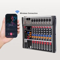 Console de mixage audio alimentée par USB sans fil Bluetooth professionnelle à 8 canaux, système de sonorisation DJ, contrôleur de karaoké